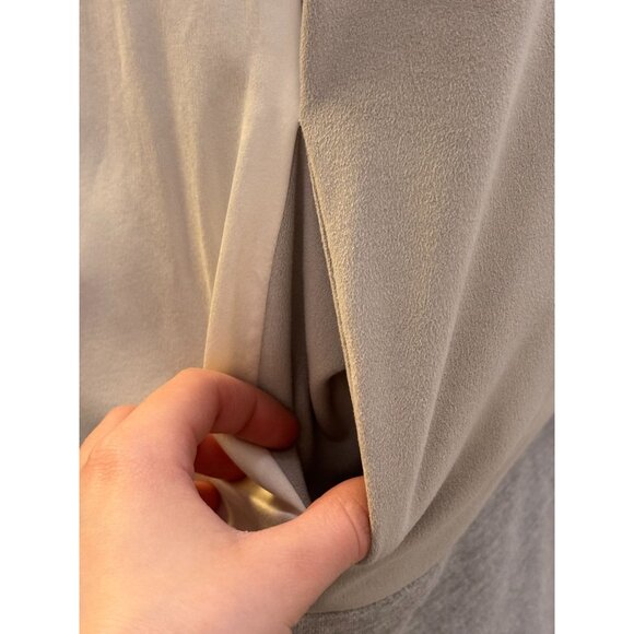 NWT Blanc Noir Sleeveless Hooded Wrap Vest Gray M - Picture 6 of 9